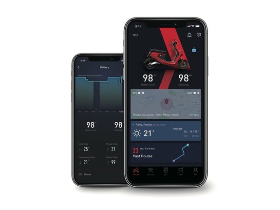 Niu App - mobiilisovellus sahkoskootteriin